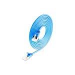 SLIM patch cable: 15cm, blue, 50-Pack, Cat.6A, U/FTP, LSOH, Klinke nicht brechbar