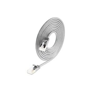 SLIM Câble patch slim RJ-45, Cat 6A, U/FTP, 0.15 m, Gris SLIM Câble patch slim RJ-45, Cat 6A, U/FTP, 0.15 m, Gris