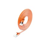 Slim Wirewin patch cable: U/FTP, 50cm,orange, Cat.6A, LSOH, Klinke nicht brechbar, 3.8mm