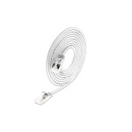 Slim Wirewin patch cable: U/FTP, 15cm, white, Cat.6A, LSOH, Klinke nicht brechbar, 3.8mm