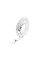 Slim Wirewin Patchkabel: U/FTP, 15cm, weiss, Cat.6A, LSOH, Klinke nicht brechbar, 3.8mm