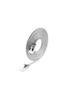 Slim Wirewin Patchkabel: U/FTP, 15cm, grau, Cat.6A, LSOH, Klinke nicht brechbar, 3.8mm