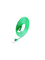 Slim Wirewin Patchkabel: U/FTP, 15cm, grün, Cat.6A, LSOH, Klinke nicht brechbar, 3.8mm