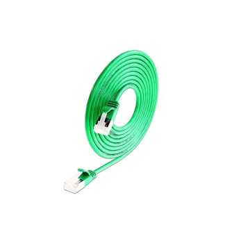 Slim Wirewin Patchkabel: U/FTP, 15cm, grün, Cat.6A, LSOH, Klinke nicht brechbar, 3.8mm
