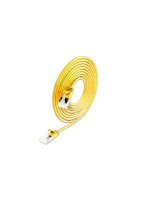 Slim Wirewin Patchkabel: U/FTP, 15cm, gelb, Cat.6A, LSOH, Klinke nicht brechbar, 3.8mm