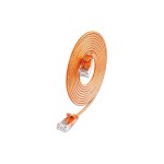 SLIM Câble patch slim RJ-45 - RJ-45, Cat 6A, U/UTP, 1 m, Orange