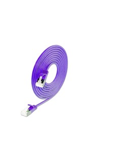 SLIM Câble patch slim RJ-45 - RJ-45, Cat 6A, U/FTP, 5 m, Violet