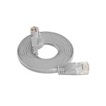 Wirewin Slim Patch cable: UTP, 0.10m, grey, Cat.6, AWG36, Klinkenschutz, Längenaufdruck