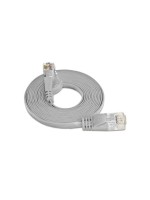 Wirewin Slim Patchkabel: UTP, 0.10m, grau, Cat.6, AWG36, Klinkenschutz, Längenaufdruck