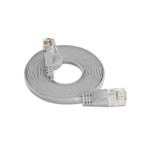 Wirewin Slim Patchkabel: UTP, 0.25m, grau, Cat.6, AWG36, Klinkenschutz, Längenaufdruck
