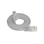 Wirewin Slim Patch cable: UTP, 1.5m, grey, Cat.6, AWG36, Klinkenschutz, Längenaufdruck