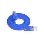 Wirewin Slim Patch cable: UTP, 0.75m, blue, Cat.6, AWG36, Klinkenschutz, Längenaufdruck