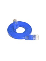 Wirewin Slim Câble patch: UTP, 1m, bleu, Cat.6, AWG36, Klinkenschutz, Längenaufdruck