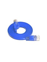 Wirewin Slim Câble patch: UTP, 7.5m, bleu, Cat.6, AWG36, Klinkenschutz, Längenaufdruck