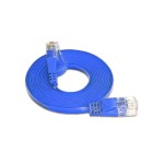 Wirewin Slim patch cable: UTP, 15m, blue, Cat.6, AWG36, Klinkenschutz, Längenaufdruck