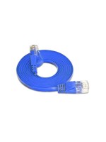 SLIM Câble patch slim RJ-45 - RJ-45, Cat 6, UTP, 15 m, Bleu