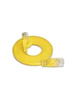 SLIM Câble patch slim RJ-45 - RJ-45, Cat 6, UTP, 25 m, Jaune