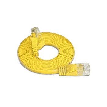 SLIM Slimpatchkabel 25m, Gelb, Cat.6, UTP ungeschirmt, extrem flach, AWG36 SLIM Slimpatchkabel 25m, Gelb, Cat.6, UTP ungeschirmt, extrem flach, AWG36
