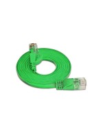 SLIM Slimpatch cable 25m, Grün, Cat.6, UTP ungeschirmt, extrem flach, AWG36
