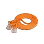 Wirewin Slim Patch cable: UTP, 0.10m, orange, Cat.6, AWG36, Klinkenschutz, Längenaufdruck