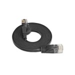 Wirewin Slim Câble patch: UTP, 0.75m,noir, Cat.6, AWG36, Klinkenschutz, Längenaufdruck