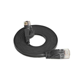 Wirewin Slim Patchkabel: UTP, 1m, schwarz, Cat.6, AWG36, Klinkenschutz, Längenaufdruck Wirewin Slim Patchkabel: UTP, 1m, schwarz, Cat.6, AWG36, Klinkenschutz, Längenaufdruck