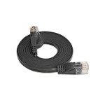 Wirewin Slim Patch cable: UTP, 5m, black, Cat.6, AWG36, Klinkenschutz, Längenaufdruck