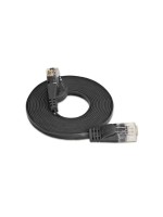 Wirewin Slim Câble patch: UTP, 5m, noir, Cat.6, AWG36, Klinkenschutz, Längenaufdruck