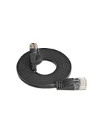 Wirewin Slim Câble patch: UTP, 10m, noir, Cat.6, AWG36, Klinkenschutz, Längenaufdruck