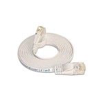 Wirewin Slim Patchkabel: UTP, 0.10m, weiss, Cat.6, AWG36, Klinkenschutz, Längenaufdruck