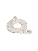 Wirewin Slim Câble patch: UTP, 0.10m, blanc, Cat.6, AWG36, Klinkenschutz, Längenaufdruck