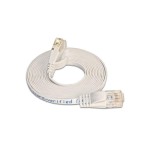 Wirewin Slim Patch cable: UTP, 0.25m, white, Cat.6, AWG36, Klinkenschutz, Längenaufdruck