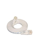 Wirewin Slim Câble patch: UTP, 0.25m, blanc, Cat.6, AWG36, Klinkenschutz, Längenaufdruck