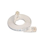 Wirewin Slim Patchkabel: UTP, 1m, weiss, Cat.6, AWG36, Klinkenschutz, Längenaufdruck