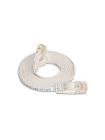 Wirewin Slim Câble patch: UTP, 1m, blanc, Cat.6, AWG36, Klinkenschutz, Längenaufdruck