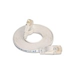 Wirewin Slim Câble patch: UTP, 3m, blanc, Cat.6, AWG36, Klinkenschutz, Längenaufdruck