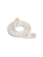 Wirewin Slim Patch cable: UTP, 7.5m, white, Cat.6, AWG36, Klinkenschutz, Längenaufdruck