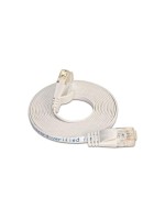Wirewin Slim Câble patch: UTP, 10m, blanc, Cat.6, AWG36, Klinkenschutz, Längenaufdruck