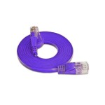 Wirewin Slim Câble patch: UTP, 0.5m, violett, Cat.6, AWG36, Klinkenschutz, Längenaufdruck