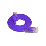 Wirewin Slim Câble patch: UTP, 1.5m,violett, Cat.6, AWG36, Klinkenschutz, Längenaufdruck