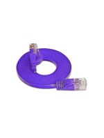 Wirewin Slim Câble patch: UTP, 2m, violett, Cat.6, AWG36, Klinkenschutz, Längenaufdruck