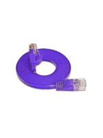 Wirewin Slim Patchkabel: UTP, 25m, violett, Cat.6, AWG36, Klinkenschutz, Längenaufdruck