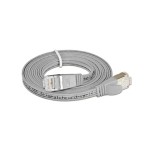 Wirewin Slim Patch cable: STP, 0.25m, grey, Cat.6, AWG36, Klinkenschutz, Längenaufdruck