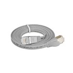 Wirewin Slim Patch cable: STP, 0.5m, grey, Cat.6, AWG36, Klinkenschutz, Längenaufdruck