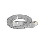 Wirewin Slim Câble patch: STP, 15m, gris, Cat.6, AWG36, Klinkenschutz, Längenaufdruck