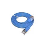 Wirewin Slim Câble patch: STP, 0.25m, bleu, Cat.6, AWG36, Klinkenschutz, Längenaufdruck