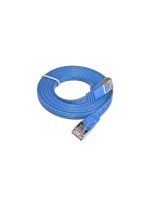 Wirewin Slim Patchkabel: STP, 0.25m, blau, Cat.6, AWG36, Klinkenschutz, Längenaufdruck