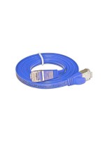 Wirewin Slim Patchkabel: STP, 10m, blau, Cat.6, AWG36, Klinkenschutz, Längenaufdruck