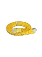 Wirewin Slim Câble patch: STP, 0.10m, jaune, Cat.6, AWG36, Klinkenschutz, Längenaufdruck
