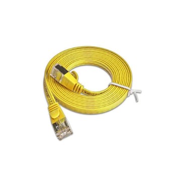 Wirewin Slim Patchkabel: STP, 5m, gelb, Cat.6, AWG36, Klinkenschutz, Längenaufdruck Wirewin Slim Patchkabel: STP, 5m, gelb, Cat.6, AWG36, Klinkenschutz, Längenaufdruck